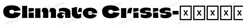 Climate Crisis字体转换